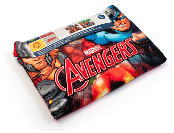 Παιδικό Πόντσο (50x100) Dimcol Avengers 198 White-Multi