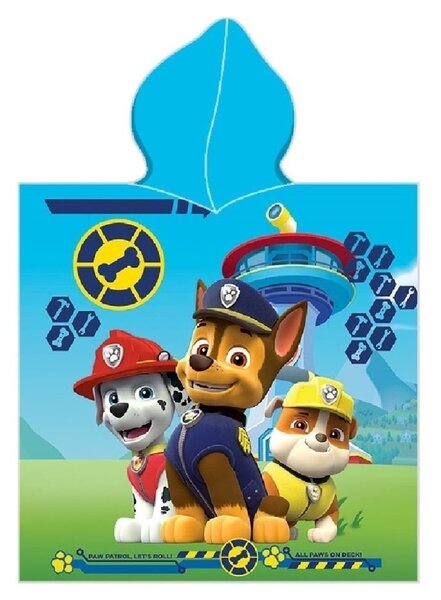 Παιδικό Πόντσο (50x100) Dimcol Paw Patrol 203 Sky Blue