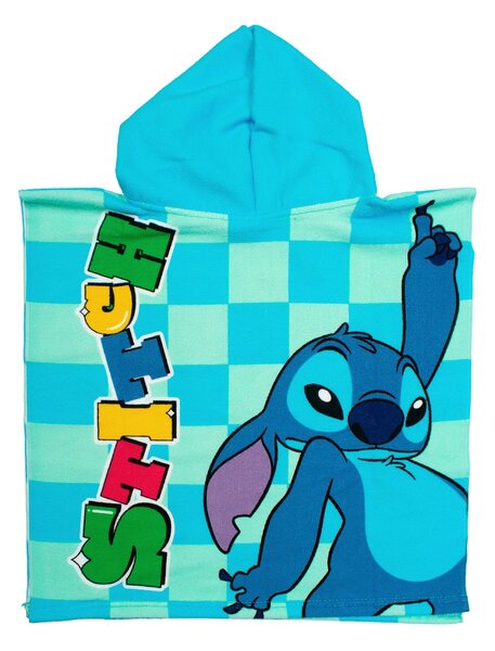 Παιδικό Πόντσο (50x100) Dimcol Lilo & Stitch 196 Aqua-Sky Blue