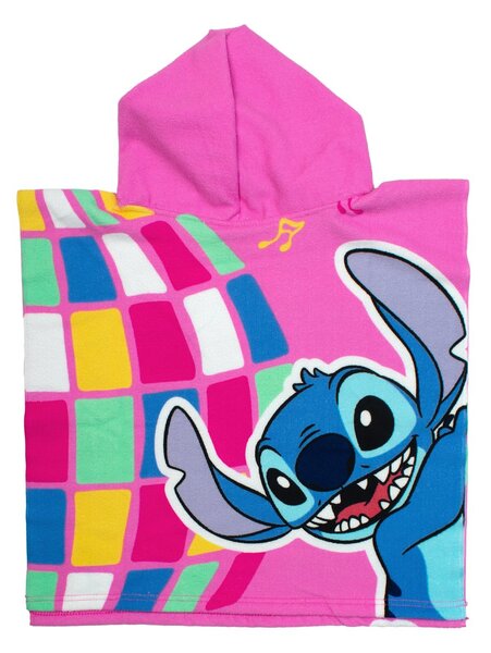 Παιδικό Πόντσο (50x100) Dimcol Lilo & Stitch 275 Pink
