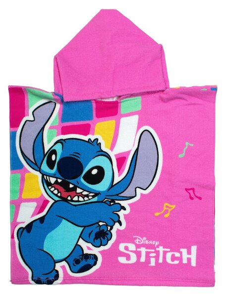 Παιδικό Πόντσο (50x100) Dimcol Lilo & Stitch 275 Pink