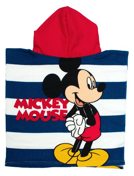 Παιδικό Πόντσο (50x100) Dimcol Mickey 193 White-Dark Blue