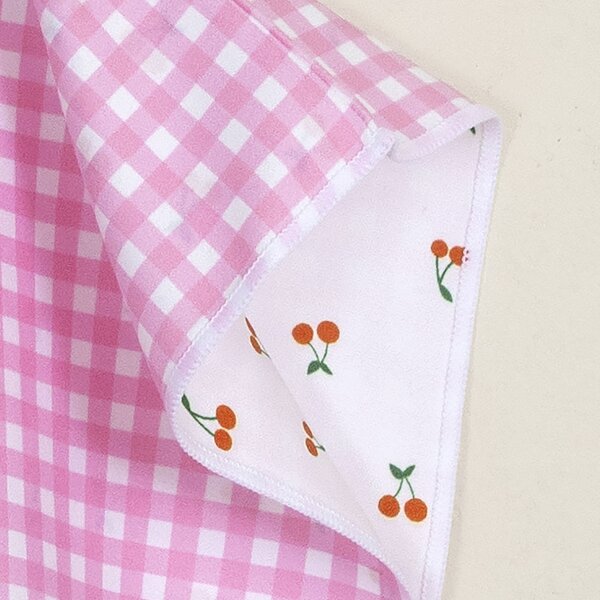 Παιδικό Πόντσο Microfiber 2 Όψεων Nima Cherry Sweet