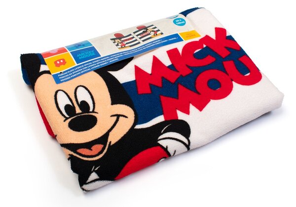 Παιδικό Πόντσο (50x100) Dimcol Mickey 193 White-Dark Blue