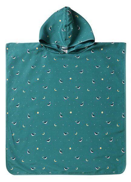 Παιδικό Πόντσο Monneka Teal Whale