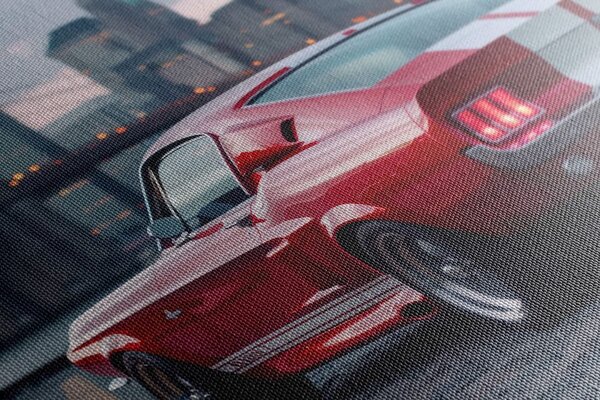 Πίνακας σε καμβά mustang με πανόραμα της Νέας Υόρκης