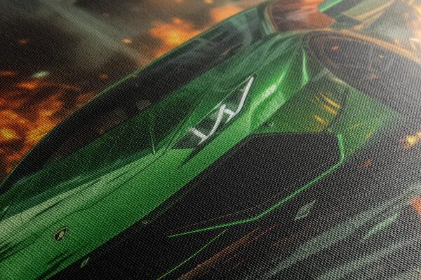 Πίνακας σε καμβά πράσινη Lamborghini Huracán