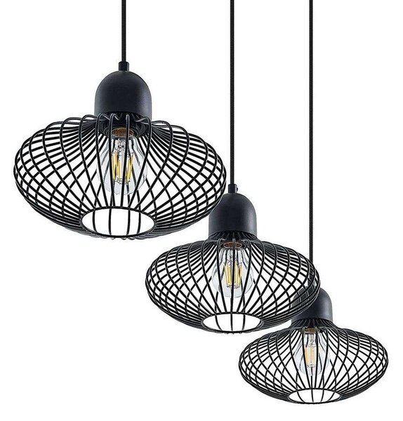 Lindby - Justinos 3 Pendant Black Lindby