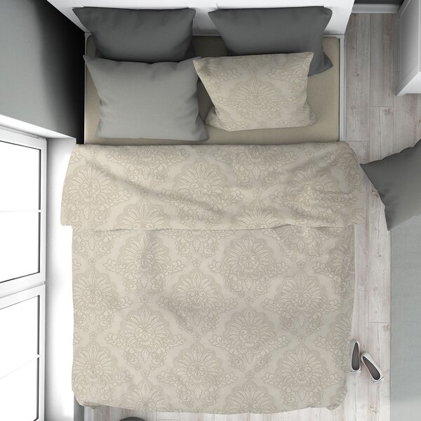 Σεντόνια Μονά (Σετ 160x240) Dimcol Άρτεμις 702 Beige