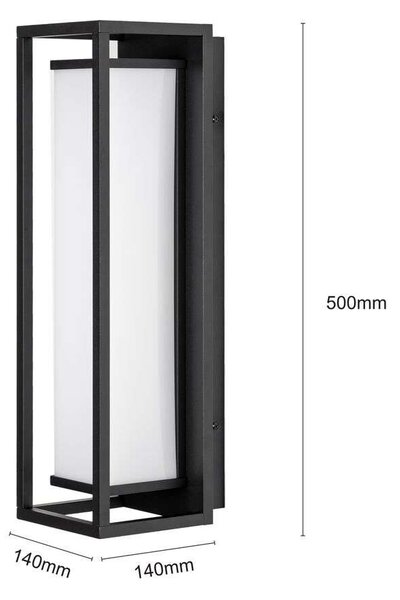 Lucande - Banetti Outdoor Wall Lamp H50 Black Lucande