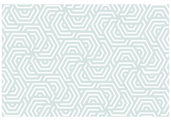 Αυτοκόλλητη ταπετσαρία μοντέρνο γκρι-μπλε μοτίβο