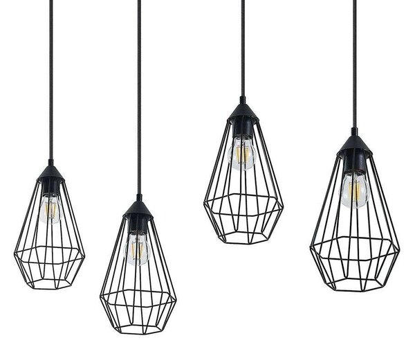 Lindby - Remus 4 Pendant Black Lindby