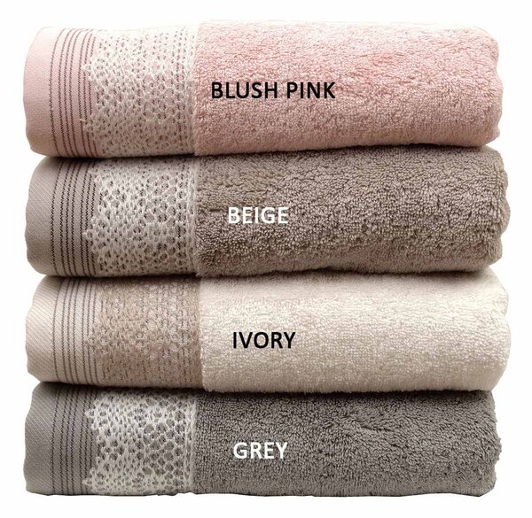 Πετσέτα Χεριών (30x50) Anna Riska Karla 600gsm Blush Pink