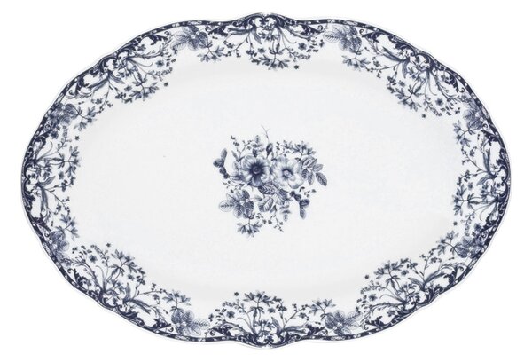 Πιατέλα Σερβιρίσματος Οβάλ (30x20) Estia Reverie Blue 07-38786