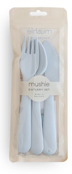 Πιρούνι-Μαχαίρι-Κουτάλι (Σετ) Mushie Powder Blue 66-101338