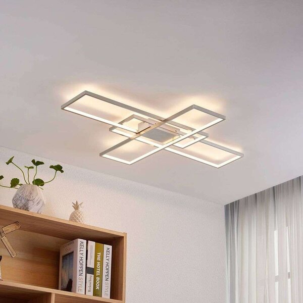 Lindby - Tetson LED Φωτιστικό οροφής Satin Νικέλιο Lindby