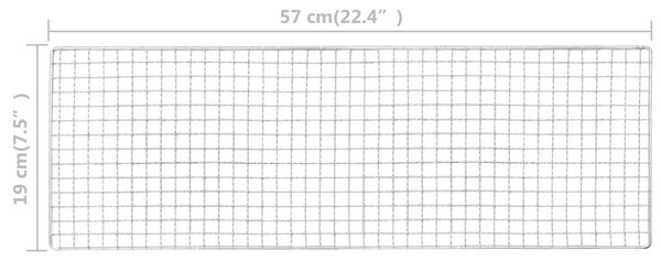 Ψησταριά Κάμπινγκ Φορητή 60 x 22,5 x 33 εκ. Ατσάλινη - Μαύρο