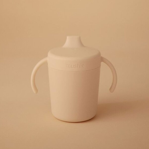 Ποτήρι Εκπαιδευτικό 230ml Mushie Ivory 66-100128
