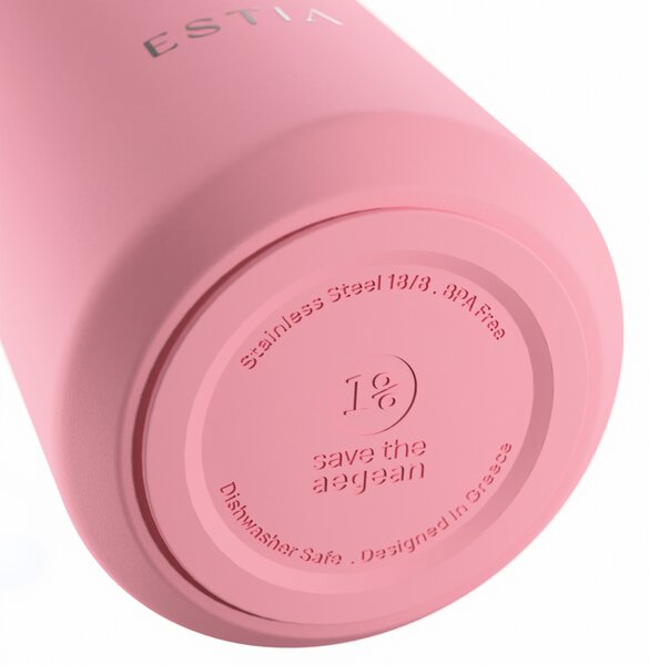 Ποτήρι Θερμός 360ml Estia Save The Aegean Lens Rose 01-42868