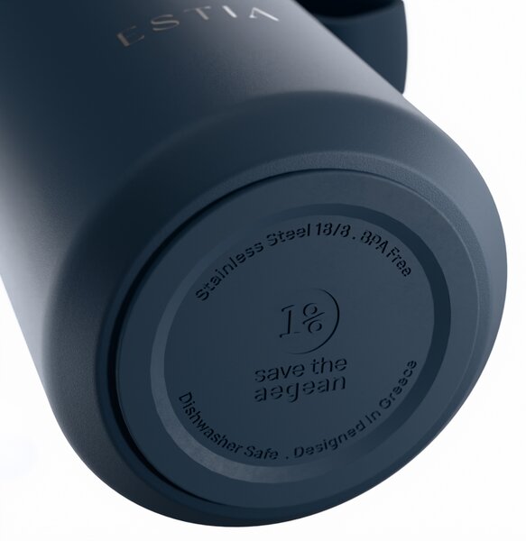 Ποτήρι Θερμός 360ml Estia Save The Aegean Pulse Indigo 01-42677