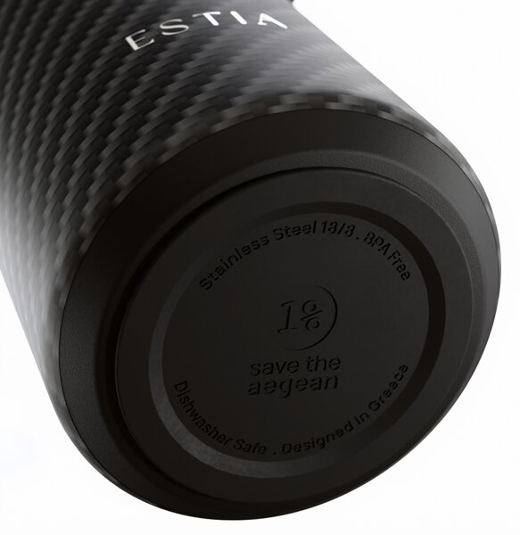 Ποτήρι Θερμός 500ml Estia Save The Aegean Pulse Carbon Fibre 01-47931