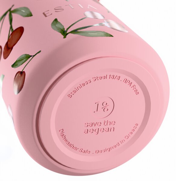 Ποτήρι Θερμός 500ml Estia Save The Aegean Pulse Cherry Rose 01-42431