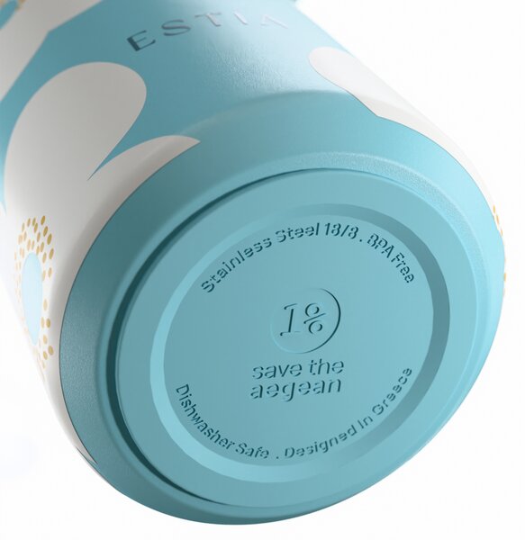 Ποτήρι Θερμός 500ml Estia Save The Aegean Pulse Blue Daisy 01-42646