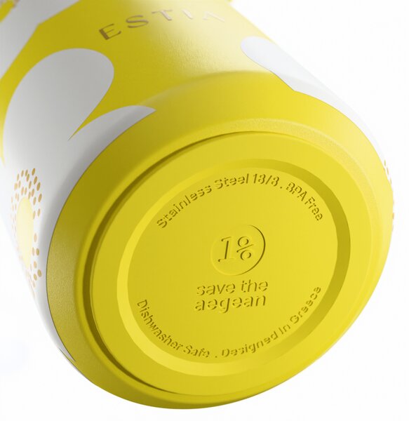 Ποτήρι Θερμός 500ml Estia Save The Aegean Pulse Yellow Daisy 01-42653