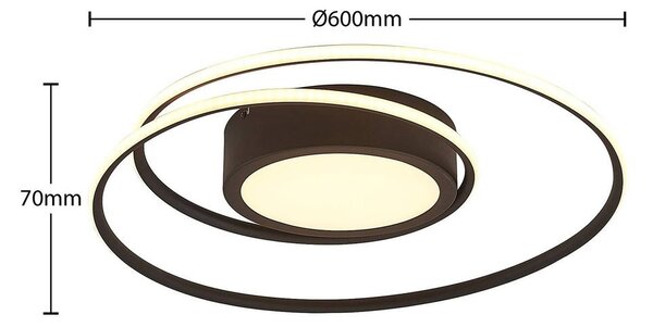 Lindby - Bovia LED Φωτιστικό οροφής Dim. 2700-6000K Μαύρο Lindby