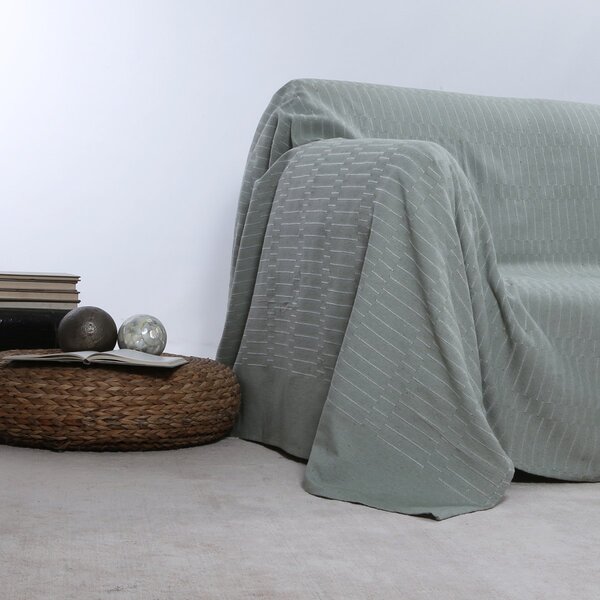 Ριχτάρι Καναπέ Τριθέσιου (180x320) Silk Fashion 25632 Sage Green