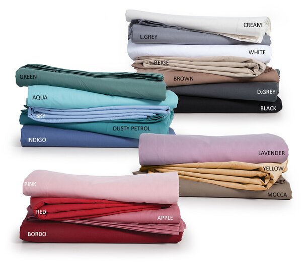 Σεντόνι Υπέρδιπλο Επίπεδο (240x270) Nef-Nef Homeware Basic Teracotta 1217