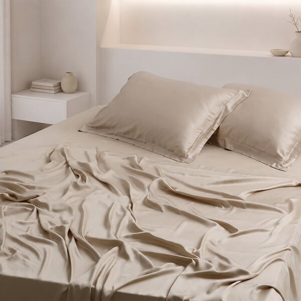 Σεντόνια King Size (Σετ) Silk Fashion Bamboo Beige