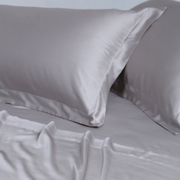 Σεντόνια King Size (Σετ) Silk Fashion Bamboo Light Grey