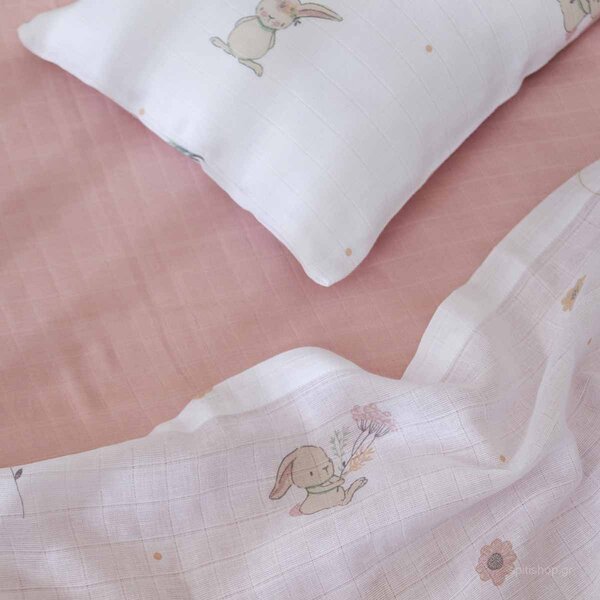 Σεντόνια Κούνιας (Σετ) Nima Baby Bunny Love