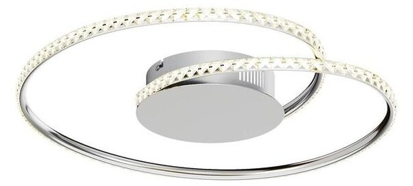 Lindby - Joline LED Φωτιστικό οροφής Ø45 Χρώμιο/Διαφανές Lindby