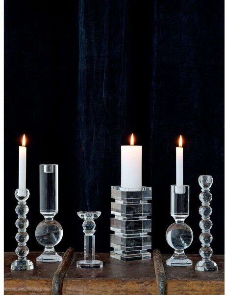 Margit Brandt - MB Sirene Candle Holder Tall Clear Margit Brandt