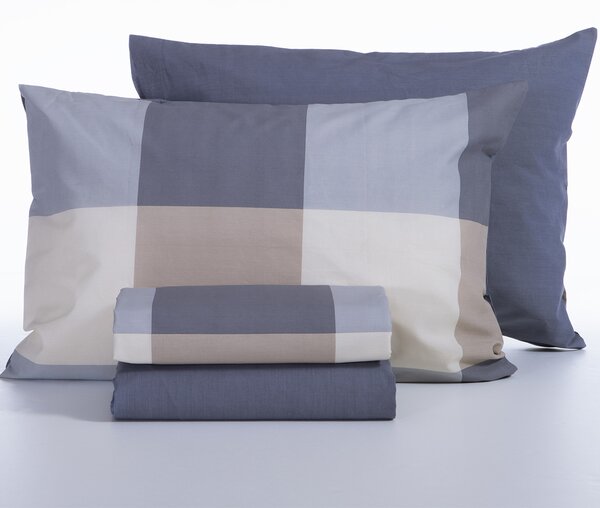 Σεντόνια Μονά (Σετ) Nef-Nef Homeware Casual Check Denim