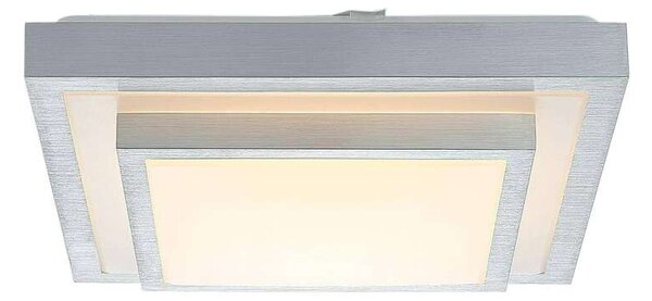 Lindby - Mirco Square LED Φωτιστικό οροφής L37,5 Αλουμίνιο/Λευκό Lindby