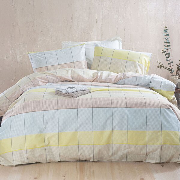 Σεντόνια Μονά (Σετ) Rythmos Next Colette Yellow/Blue