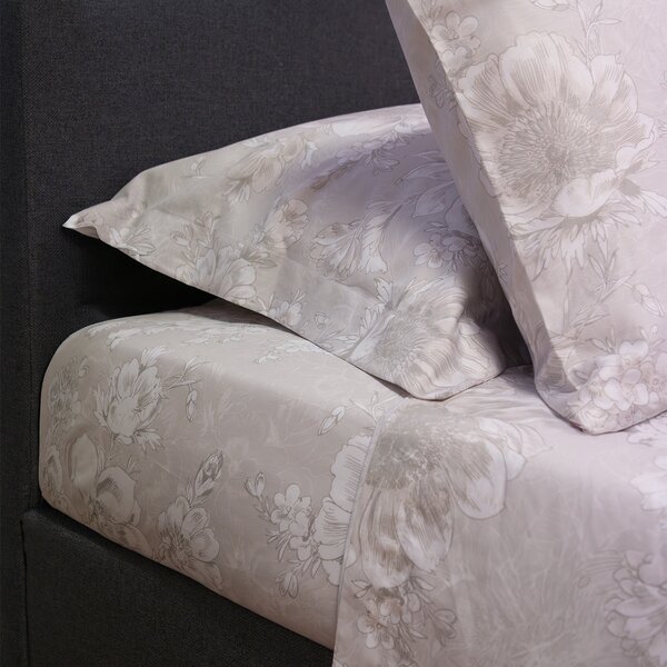 Σεντόνια Υπέρδιπλα (Σετ) Naf-Naf Diamond 253 Pearl Grey