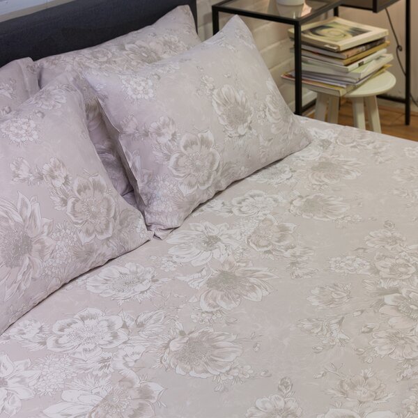 Σεντόνια Υπέρδιπλα (Σετ) Naf-Naf Diamond 253 Pearl Grey