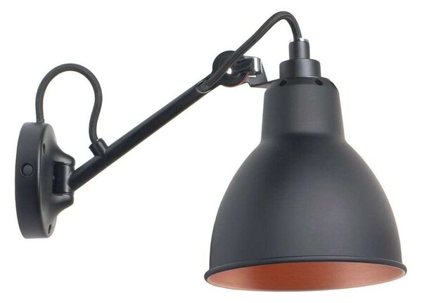 Lampe Gras - 104 Φωτιστικό τοίχου Μαύρο/Μαύρο/Χαλκός Lampe Gras