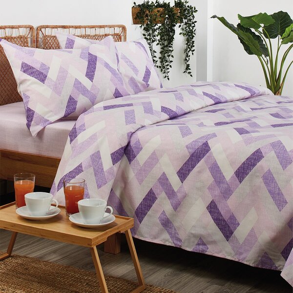 Σεντόνια Υπέρδιπλα (Σετ) Whitegg BA105_2 Purple