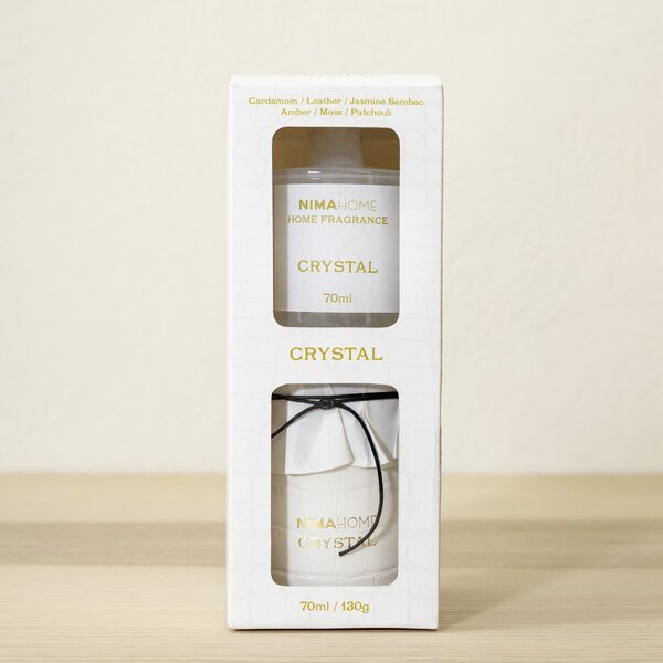 Σετ Αρωματικών Χώρου 2τμχ Nima Crystal