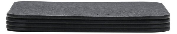 Σουβέρ (Σετ 4τμχ) Estia Allure Μαύρο 07-32395