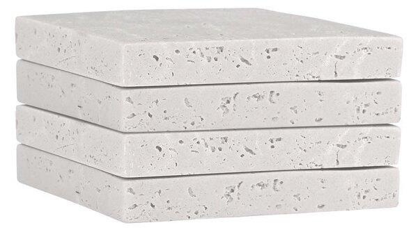 Σουβέρ (Σετ 4τμχ) Estia Travertine 07-36867