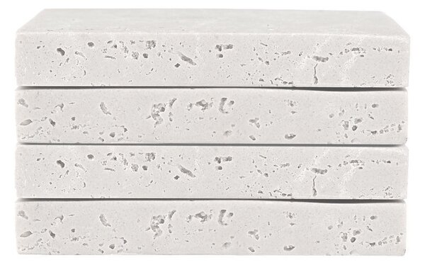 Σουβέρ (Σετ 4τμχ) Estia Travertine 07-36867