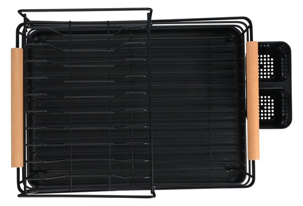 Στραγγιστήρι Πιάτων Διώροφο (41x30x20) Estia Bamboo Essentials Μαύρη 01-
