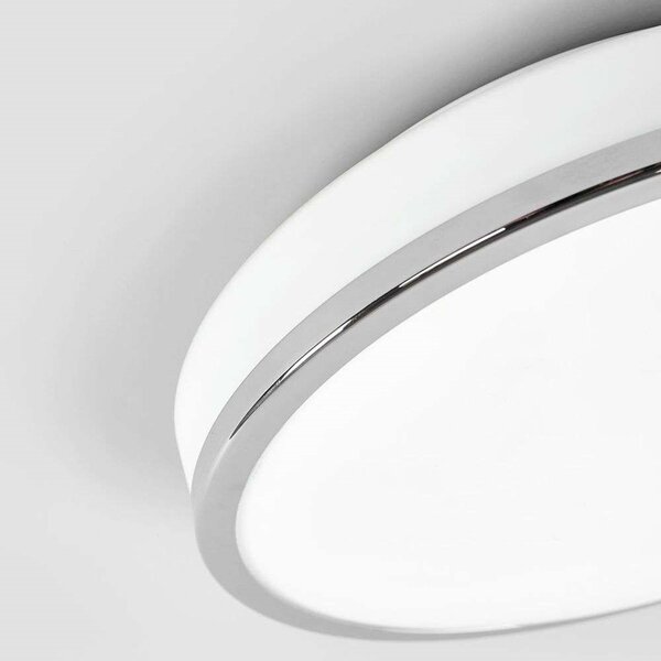 Lindby - Lyss Round LED Φωτιστικό οροφής IP44 Ø28 Χρώμιο Lindby