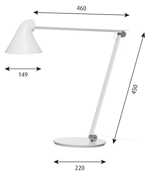 Louis Poulsen - NJP Επιτραπέζιο φωτιστικό με βάση 2700K Λευκό Louis Poulsen
